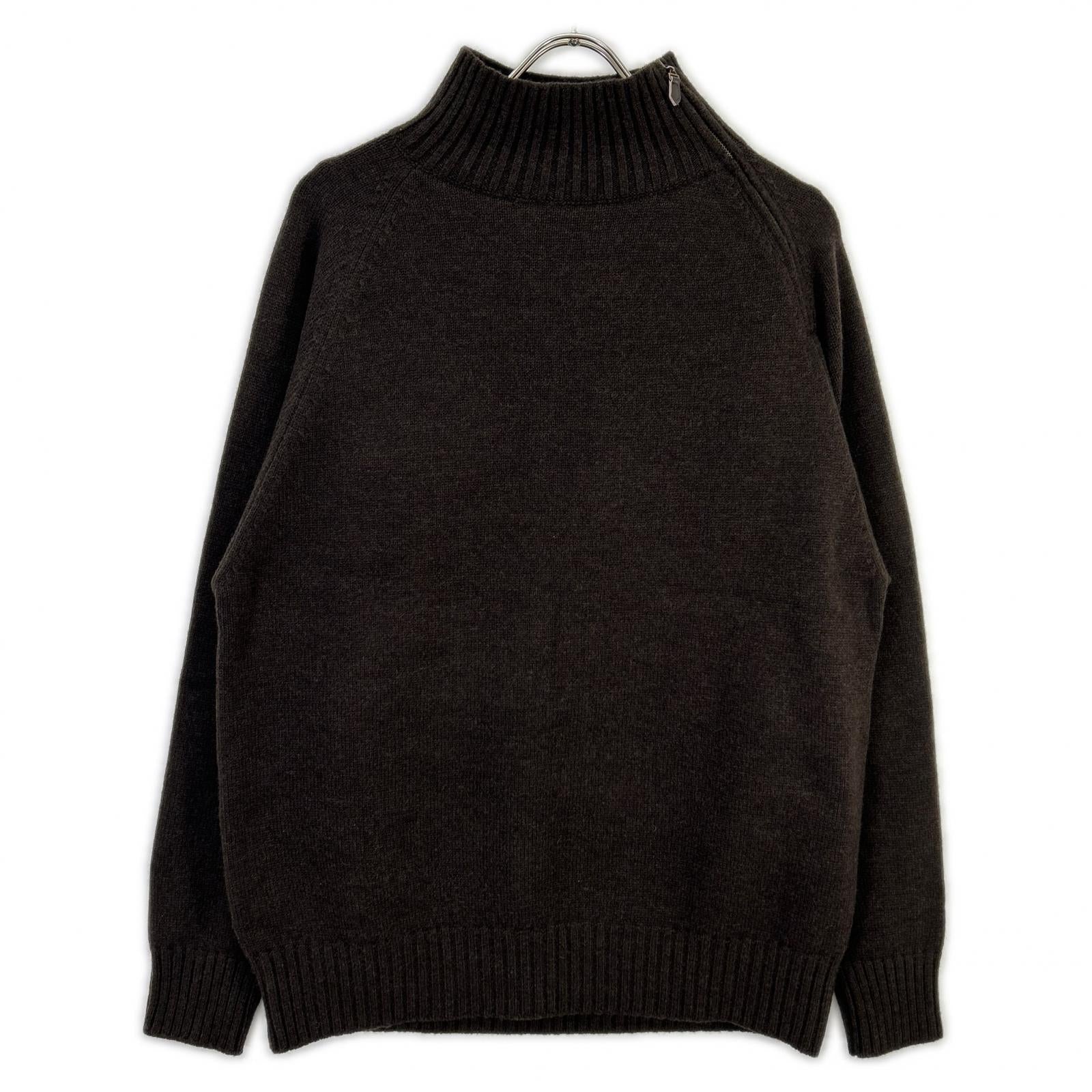 PORT BY ARK ポートバイアーク PO18-KN01 ブラウン Half Zip Knit ハーフジップニット トップス