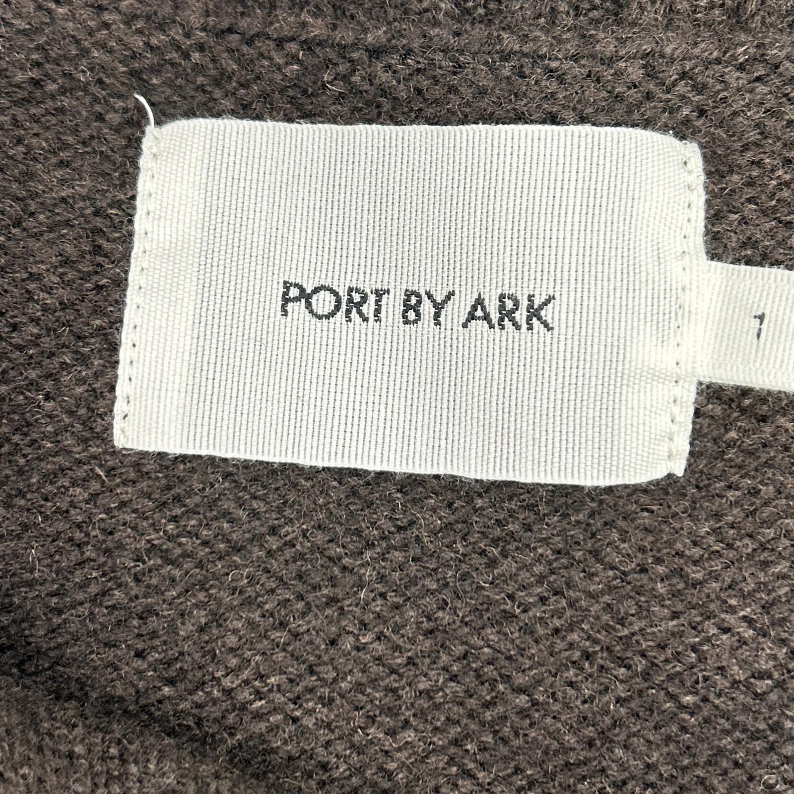 PORT BY ARK ポートバイアーク PO18-KN01 ブラウン Half Zip Knit ハーフジップニット トップス