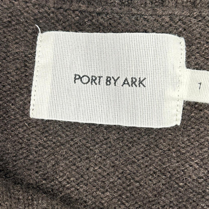 PORT BY ARK ポートバイアーク PO18-KN01 ブラウン Half Zip Knit ハーフジップニット トップス