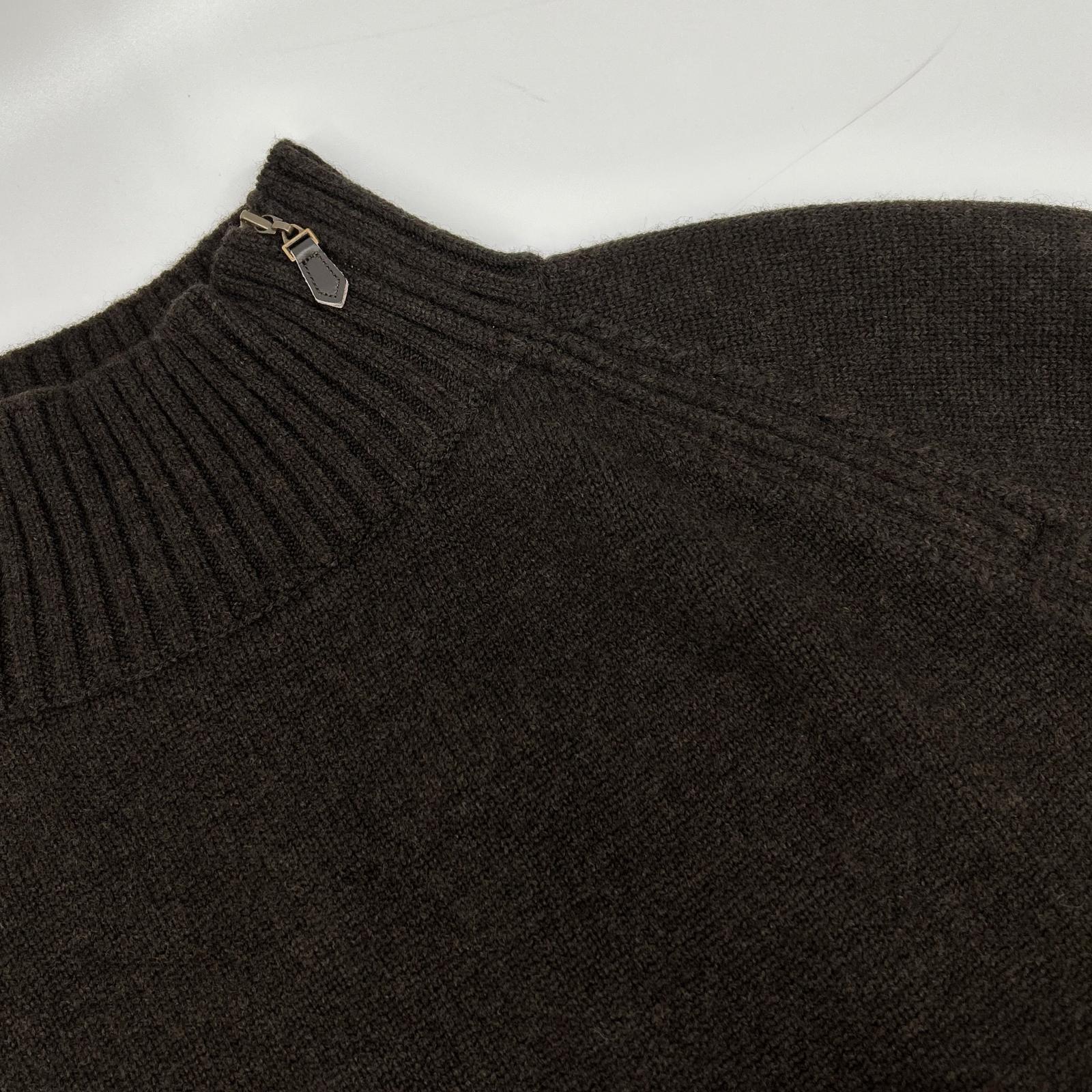 PORT BY ARK ポートバイアーク PO18-KN01 ブラウン Half Zip Knit ハーフジップニット トップス
