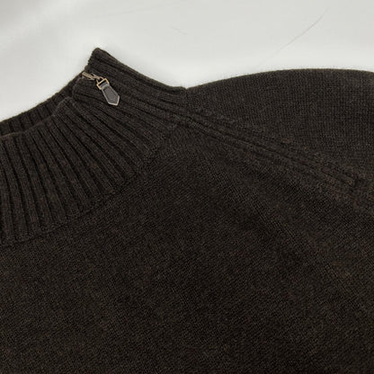 PORT BY ARK ポートバイアーク PO18-KN01 ブラウン Half Zip Knit ハーフジップニット トップス