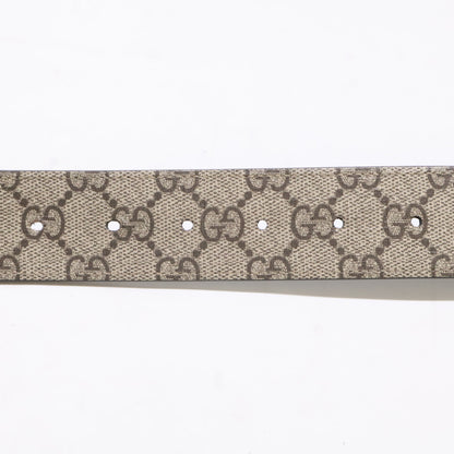 GUCCI グッチ 473030 KGDHN インターロッキングG バックル付き リバーシブル レザー ベルト