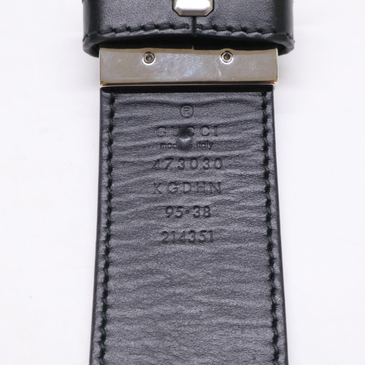 GUCCI グッチ 473030 KGDHN インターロッキングG バックル付き リバーシブル レザー ベルト