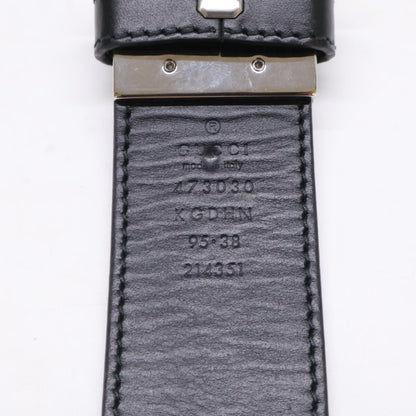 GUCCI グッチ 473030 KGDHN インターロッキングG バックル付き リバーシブル レザー ベルト