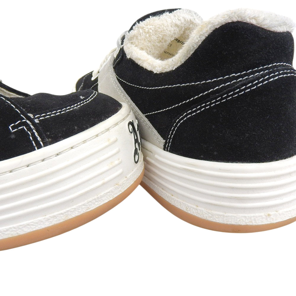 Palm Angels パームエンジェルス Snow Low スエードスニーカー シューズ メンズ ブラック×ホワイト 41 PMIA051F20LEA001 シューズ