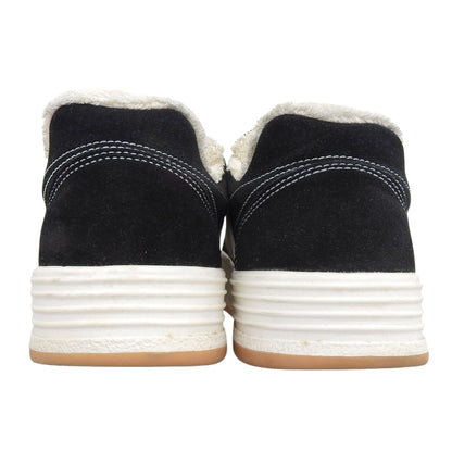 Palm Angels パームエンジェルス Snow Low スエードスニーカー シューズ メンズ ブラック×ホワイト 41 PMIA051F20LEA001 シューズ