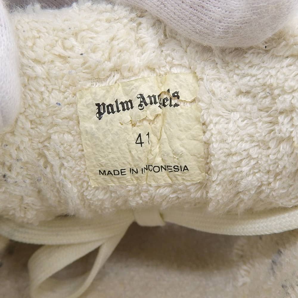 Palm Angels パームエンジェルス Snow Low スエードスニーカー シューズ メンズ ブラック×ホワイト 41 PMIA051F20LEA001 シューズ