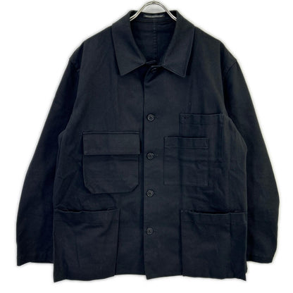 Y's for men Y's for men MS-Y02-001 黑色棉法兰绒锁链刺绣夹克