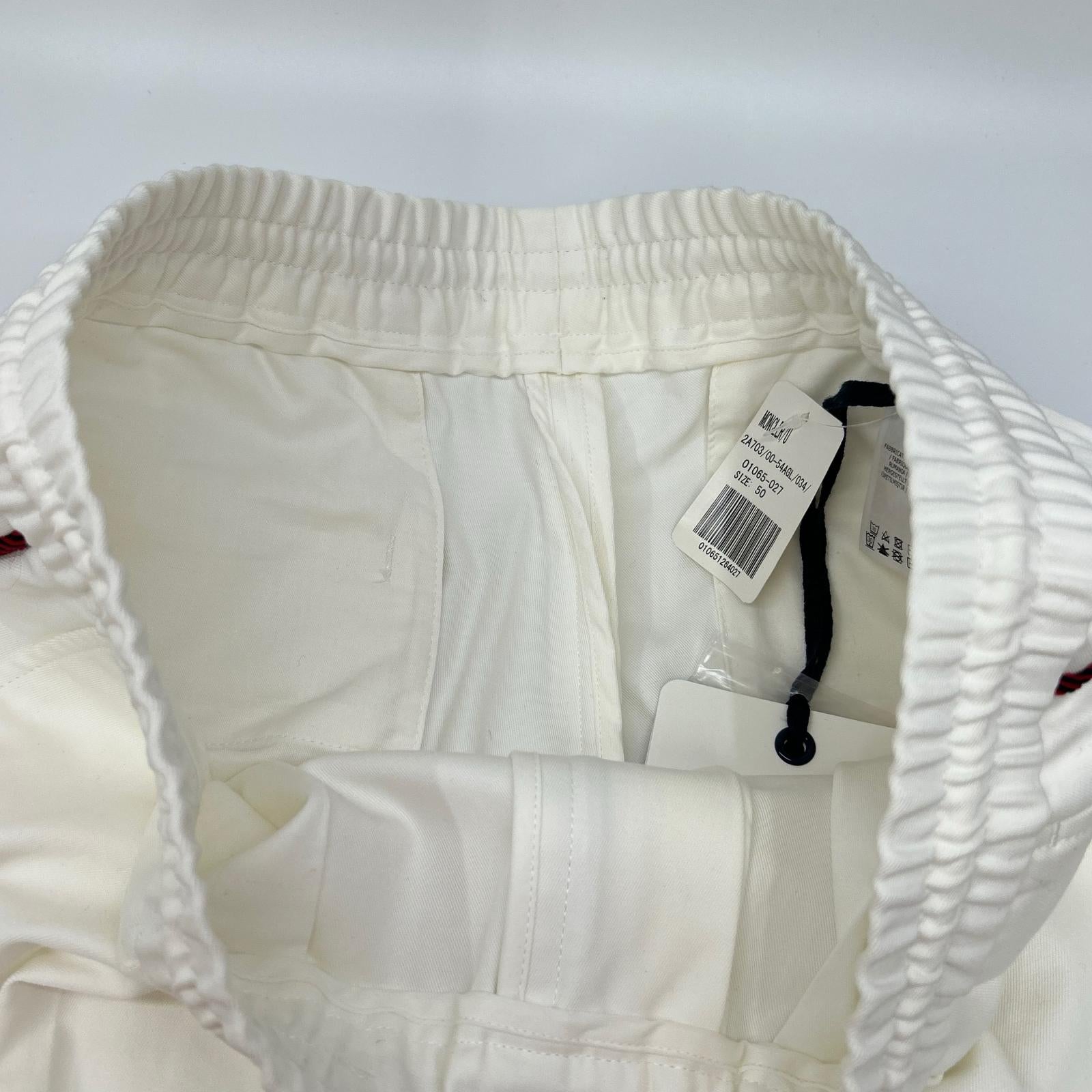 MONCLER モンクレール 19年製 ホワイト PANTALONE SPOTIVO ボトムス
