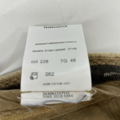 MONCLER モンクレール ベージュ PANTALONE BERMUDA ハーフパンツ ボトムス