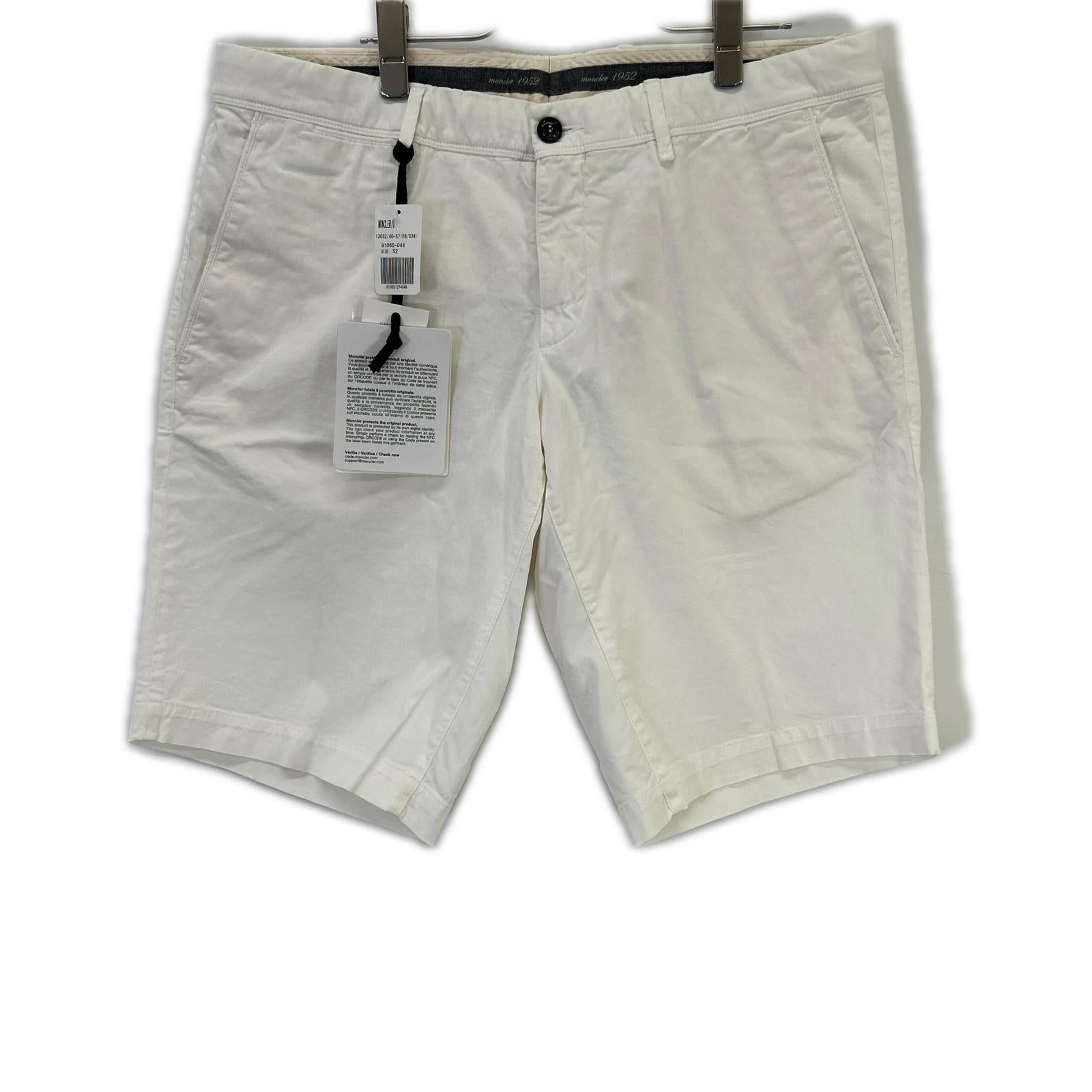 MONCLER モンクレール 18年製 ホワイト PANTALONE BERMUDA ハーフパンツ ボトムス