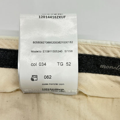 MONCLER モンクレール 18年製 ホワイト PANTALONE BERMUDA ハーフパンツ ボトムス