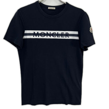 MONCLER モンクレール 21年製 ネイビー MAGLIA ロゴ ワッペン クルーネック Tシャツ トップス