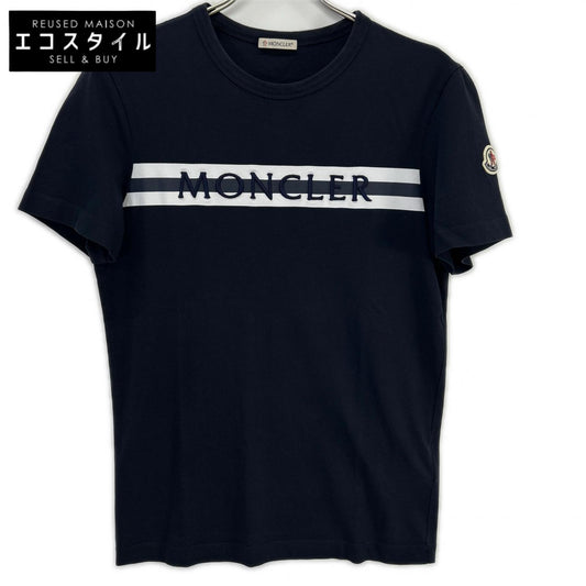 MONCLER モンクレール 21年製 ネイビー MAGLIA ロゴ ワッペン クルーネック Tシャツ トップス