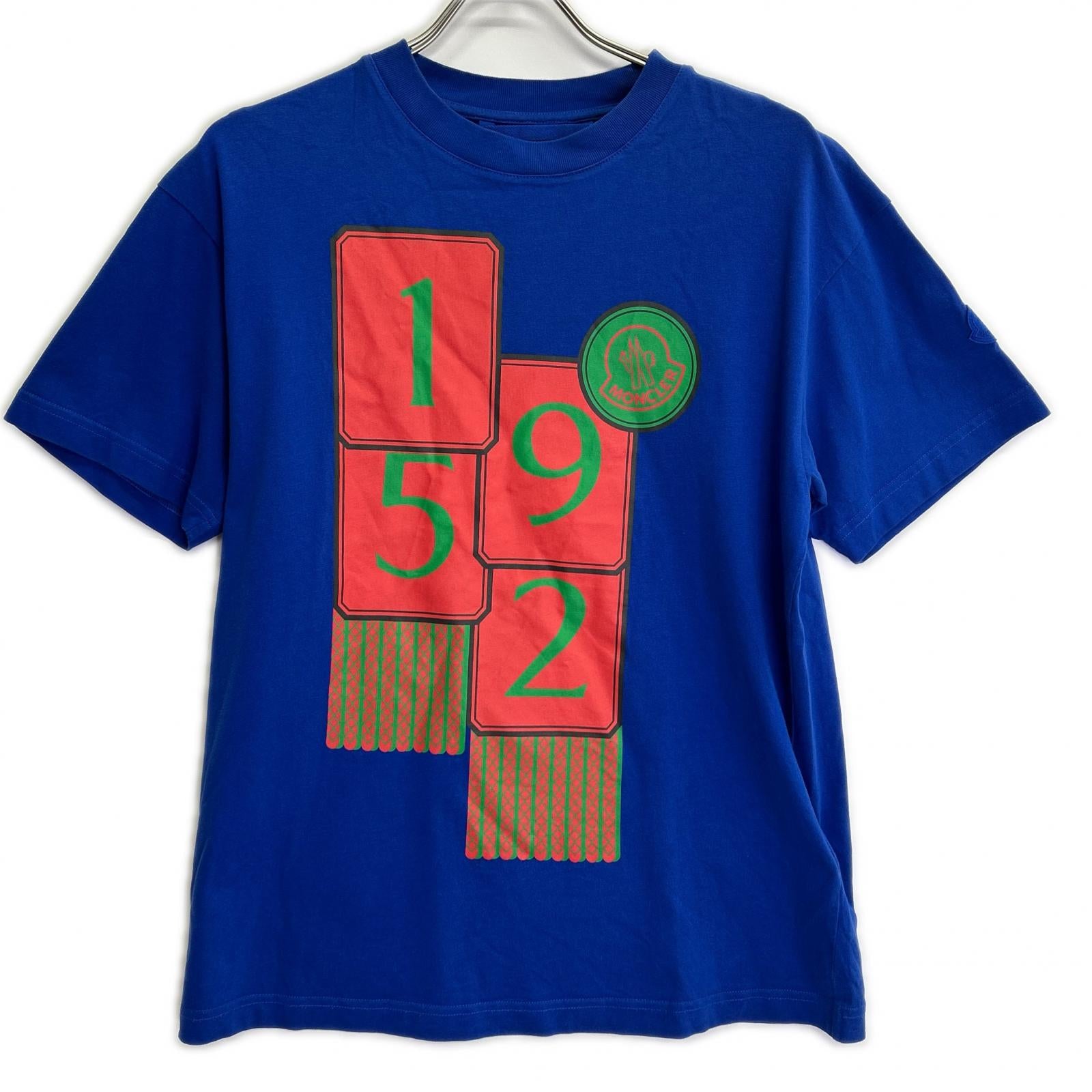 MONCLER モンクレール 21年 ジーニアス ブルー グラフィックTシャツ トップス