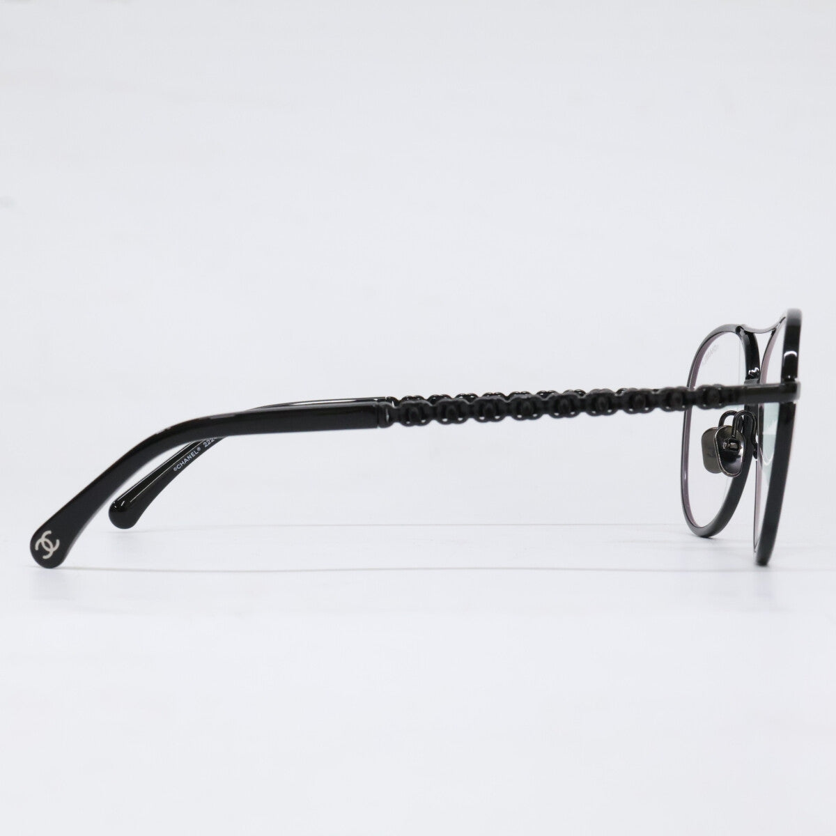 CHANEL シャネル 【美品】2224-Q-S c.126/SB パイロット シェイプ オプティカル サングラス