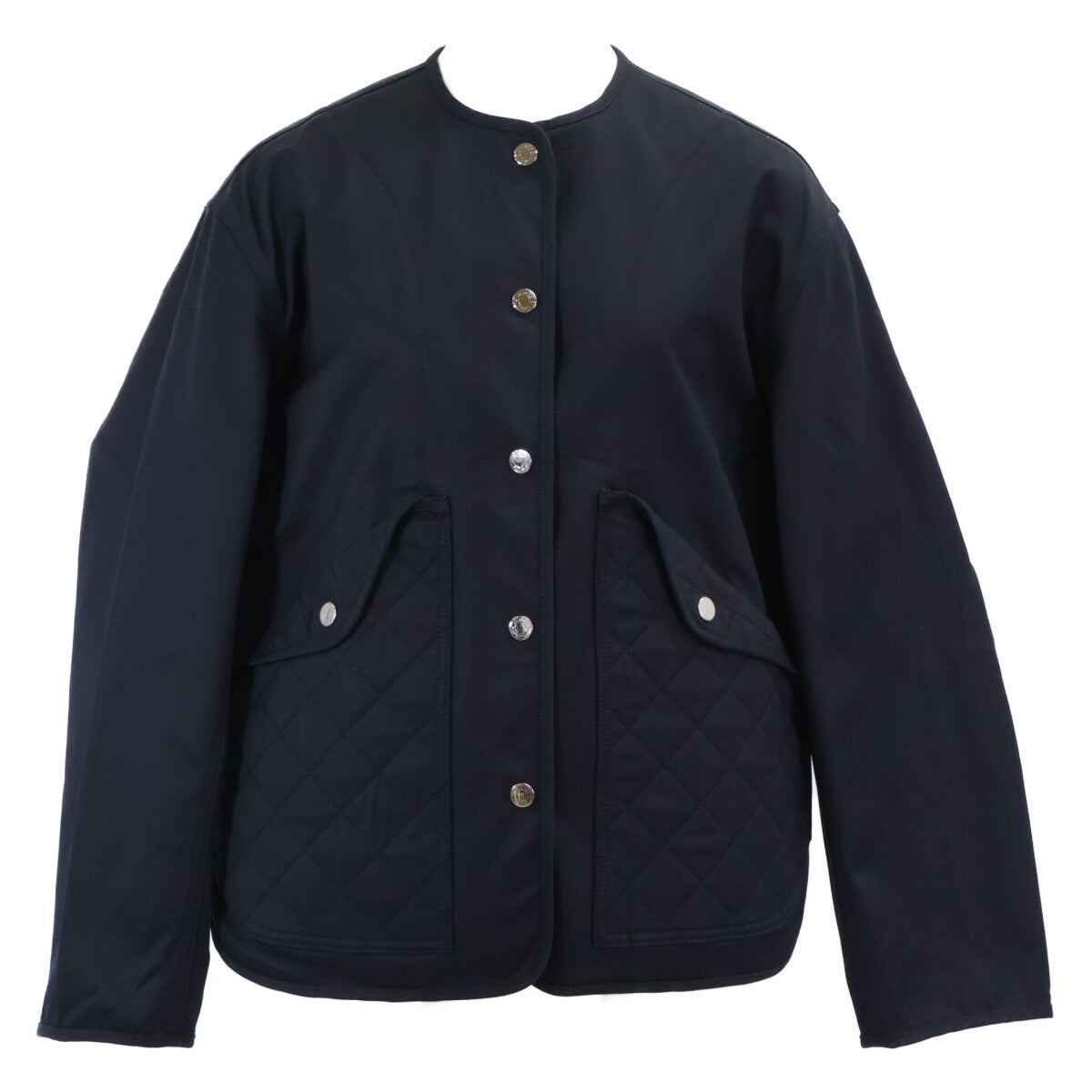 HERMES 爱马仕 【美品/国内正品/25SS】H5E0163DQ Sellier纽扣 菱格纹 无领夹克