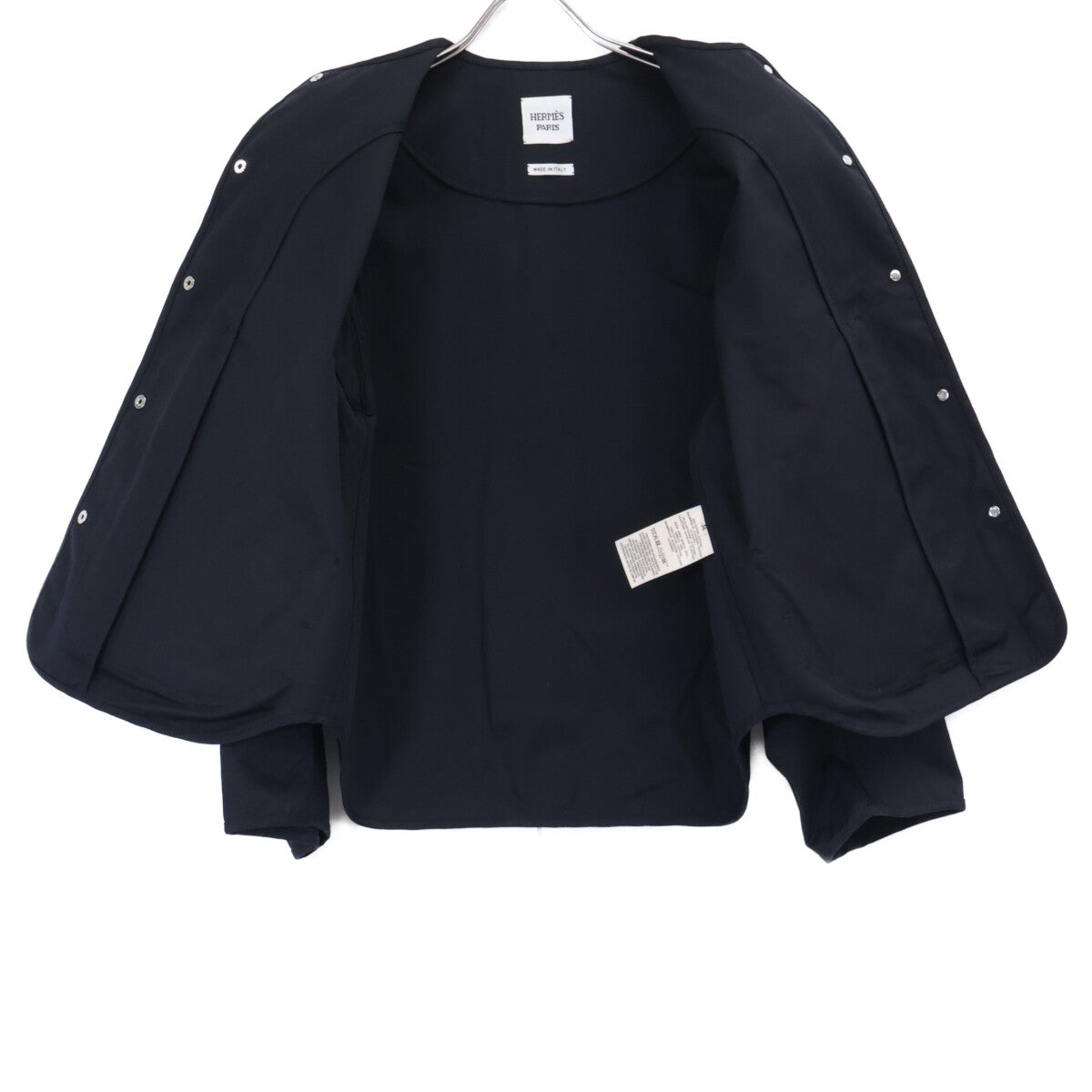 HERMES 【美品/国内正規/25SS】H5E0163DQ Sellier Button Quilted Collarless Jacket