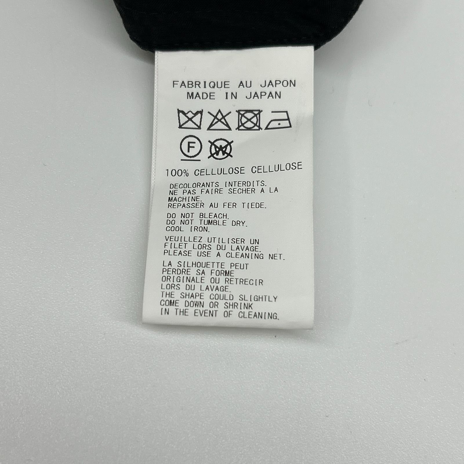 Yohji Yamamoto POUR HOMME 山本耀司男士 HP-B13-200 黑色纤维素府绸标准超大衬衫 上衣