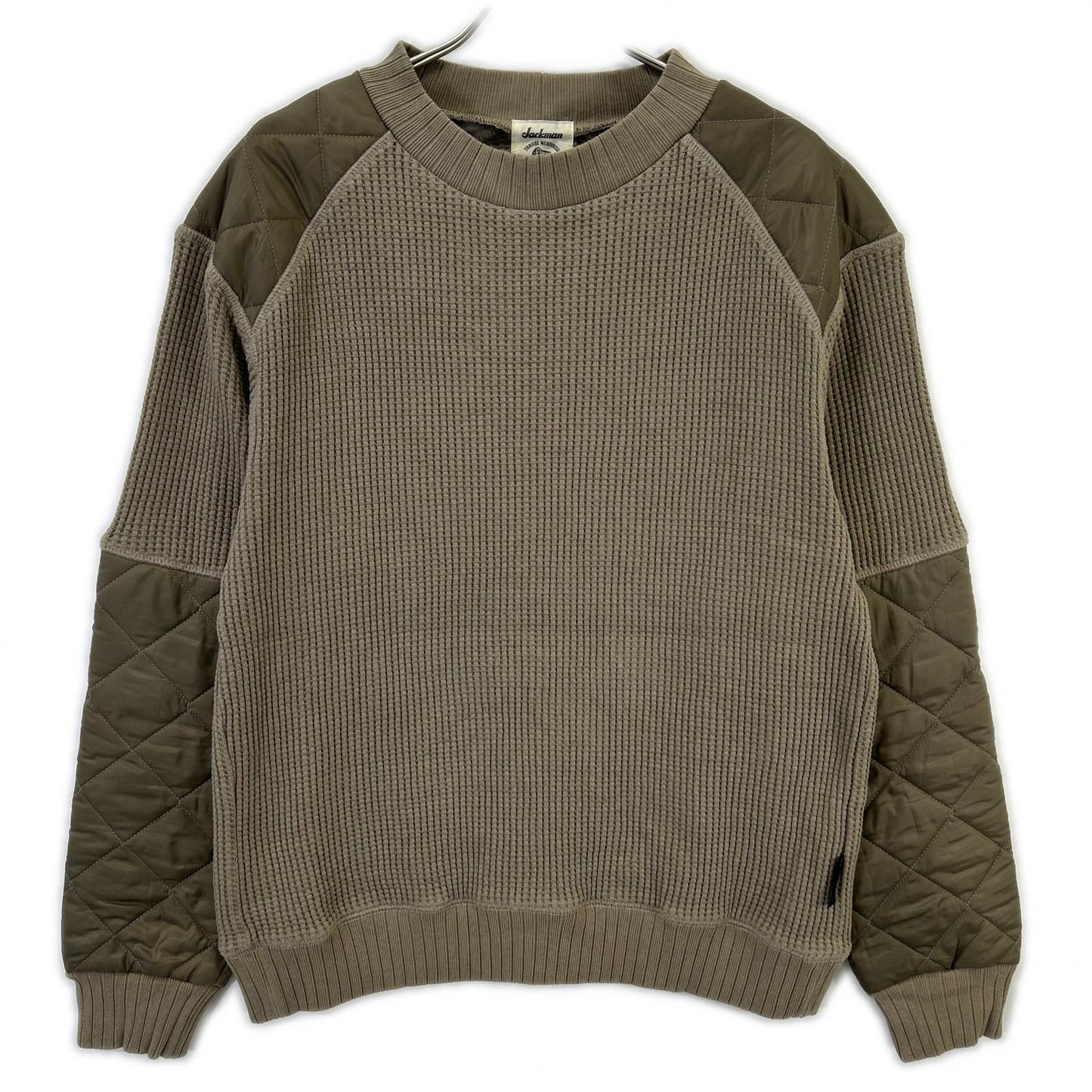 Jackman ジャックマン LV7290 カーキ ×Lavenham Waffle Armored Midneck Mens トップス