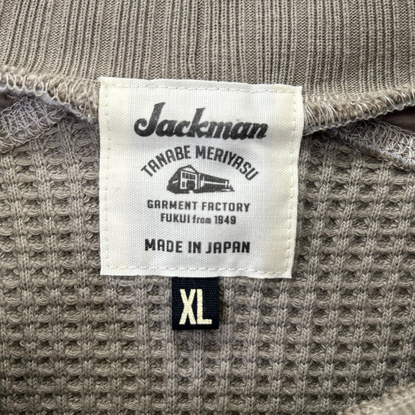 Jackman ジャックマン LV7290 カーキ ×Lavenham Waffle Armored Midneck Mens トップス