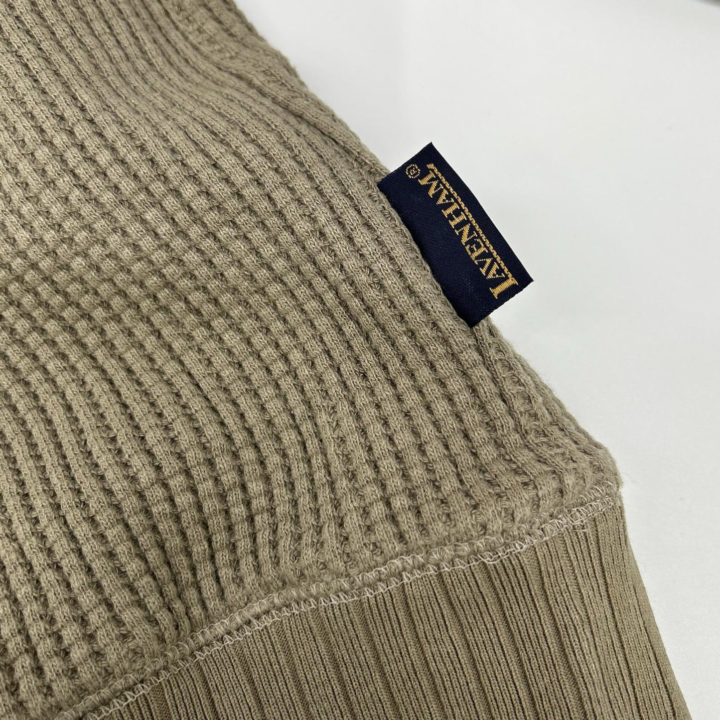 Jackman ジャックマン LV7290 カーキ ×Lavenham Waffle Armored Midneck Mens トップス
