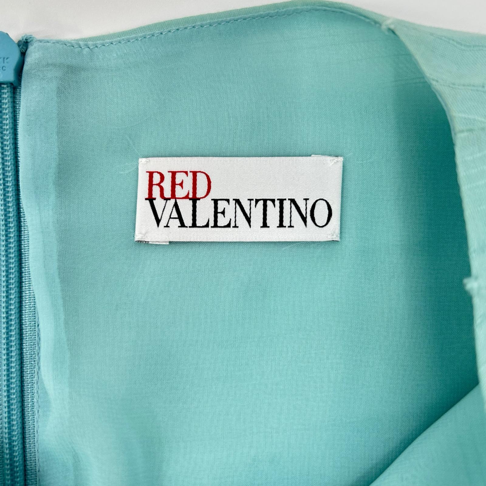 RED VALENTINO 华伦天奴 0000036425 绿色 青绿色 无袖连衣裙 连衣裙