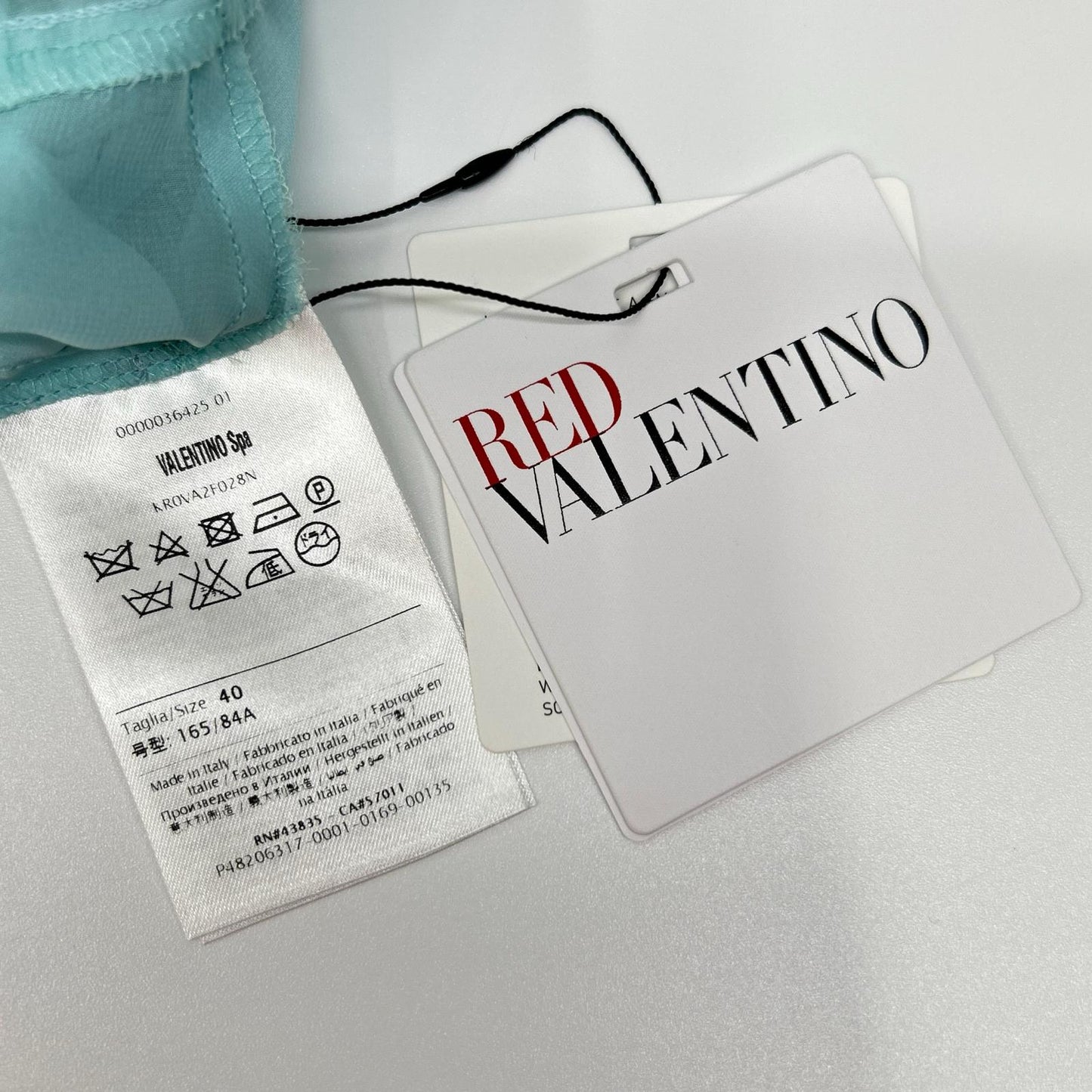 RED VALENTINO 华伦天奴 0000036425 绿色 青绿色 无袖连衣裙 连衣裙