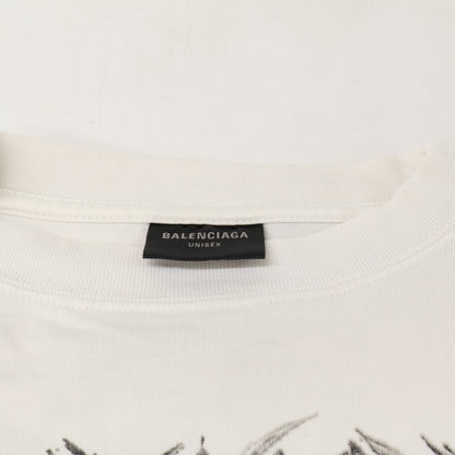 BALENCIAGA バレンシアガ 【国内正規/23年製】ヴィンテージ加工 DIY METAL メタルロゴ 長袖Tシャツ トップス