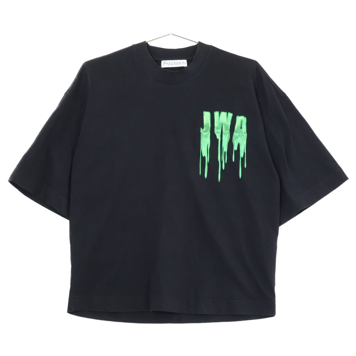J.W.Anderson JT0097PG0944993 Black Slime Logo T-Shirt