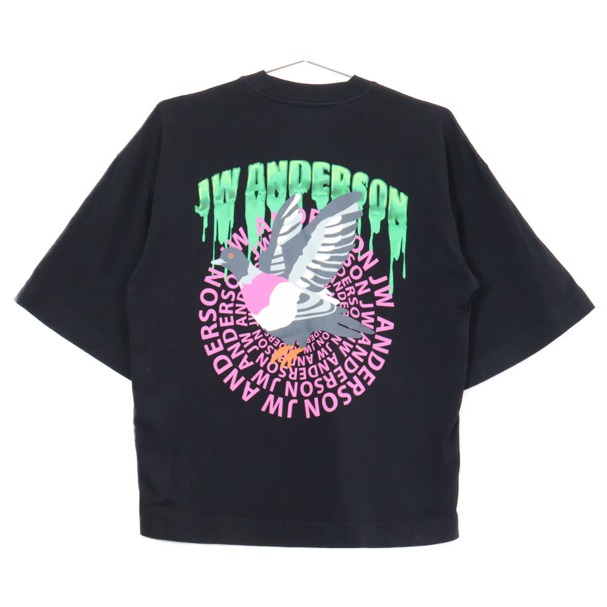 J.W.Anderson JT0097PG0944993 Black Slime Logo T-Shirt