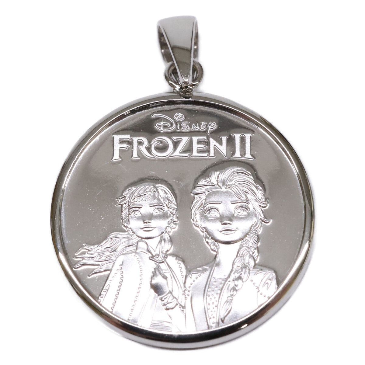 Pt1000 Pt1000 新品同様 2300枚限定 Frozen II ディズニー アナと雪の女王 エルサ オラフ Pt900 x Pt999 1/10oz メダル ペンダントトップ