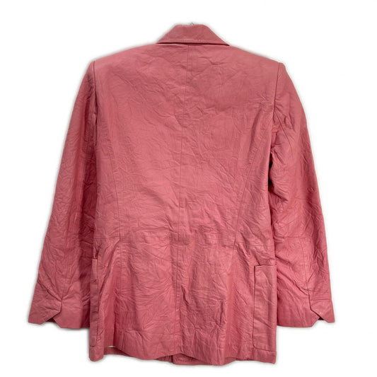 Zadig&Voltaire ザディグエヴォルテール RWBL00003 ピンク ピークドラペル レザージャケット ジャケット