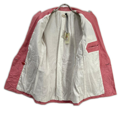 Zadig & Voltaire ザディグエヴォルテール RWBL00003 Pink Notched-Lapel Leather Jacket Jacket