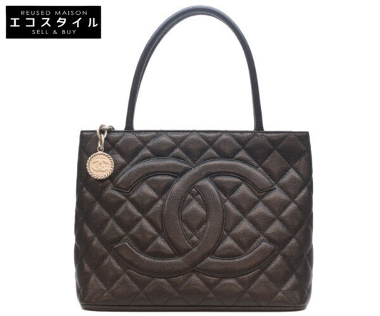 CHANEL シャネル 6番台 A01804 キャビアスキン 復刻トート トートバッグ