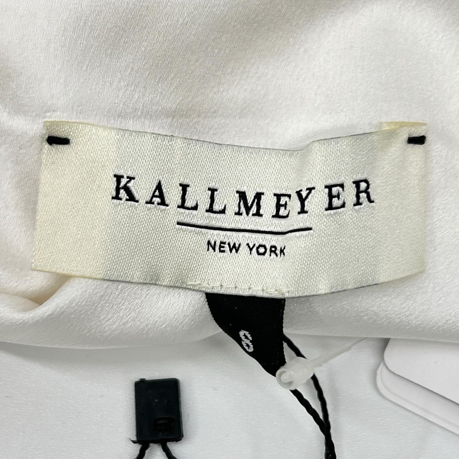 KALLMEYER カルメイヤー 23年 23-050-570-0032-1-0 ホワイト シルク ビスチェ ブラウス トップス