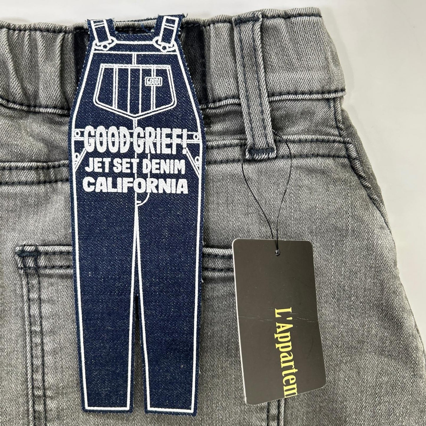GOODGRIEF グッドグリーフ MXSR13L グレー カットオフ デニムロングスカート スカート