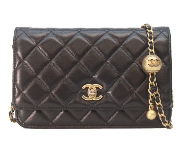 CHANEL シャネル 29番 AP1450 ラムスキン パールクラッシュ チェーン ショルダーウォレット ショルダーバッグ