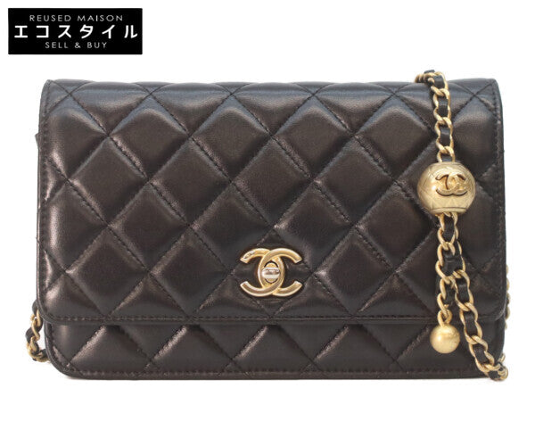 CHANEL シャネル 29番 AP1450 ラムスキン パールクラッシュ チェーン ショルダーウォレット ショルダーバッグ