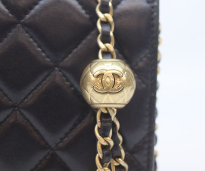 CHANEL シャネル 29番 AP1450 ラムスキン パールクラッシュ チェーン ショルダーウォレット ショルダーバッグ