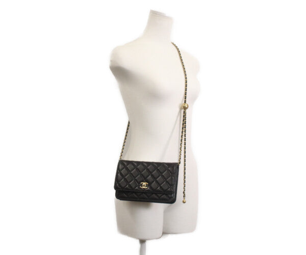 CHANEL シャネル 29番 AP1450 ラムスキン パールクラッシュ チェーン ショルダーウォレット ショルダーバッグ