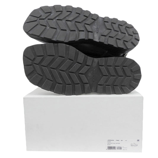 JILSANDER ジルサンダー J33WQ0002 23SS　スクエアトゥ コマンドソール レザーシューズ メンズ ブラック 41 シューズ