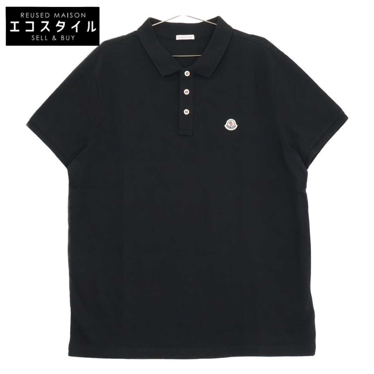 MONCLER モンクレール 【美品】E10918340800 MAGLIA POLO ロゴワッペン 半袖ポロシャツ トップス