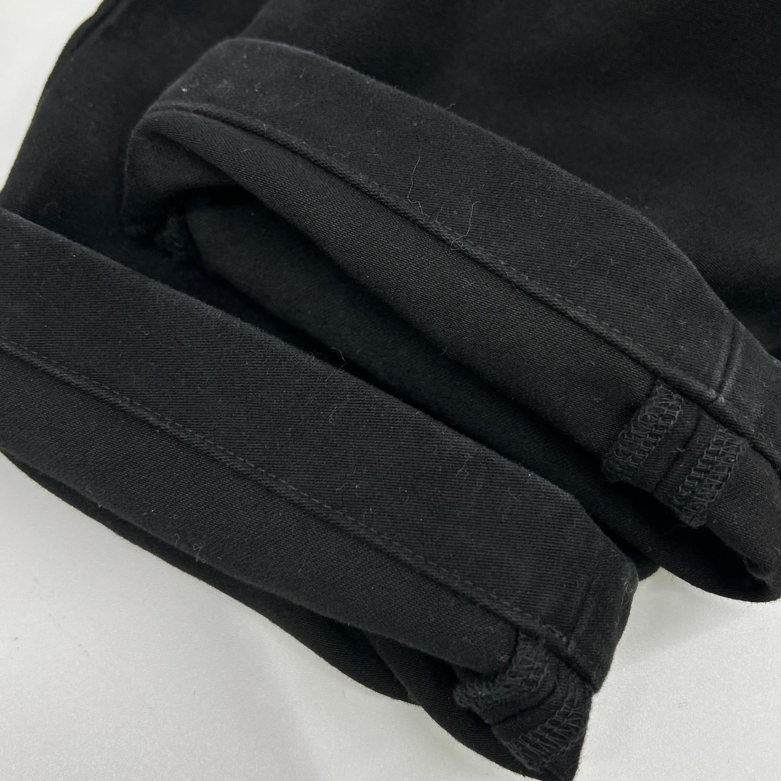 Ron Herman 3420600023 Black Cotton Wide-Leg Pants Bottoms