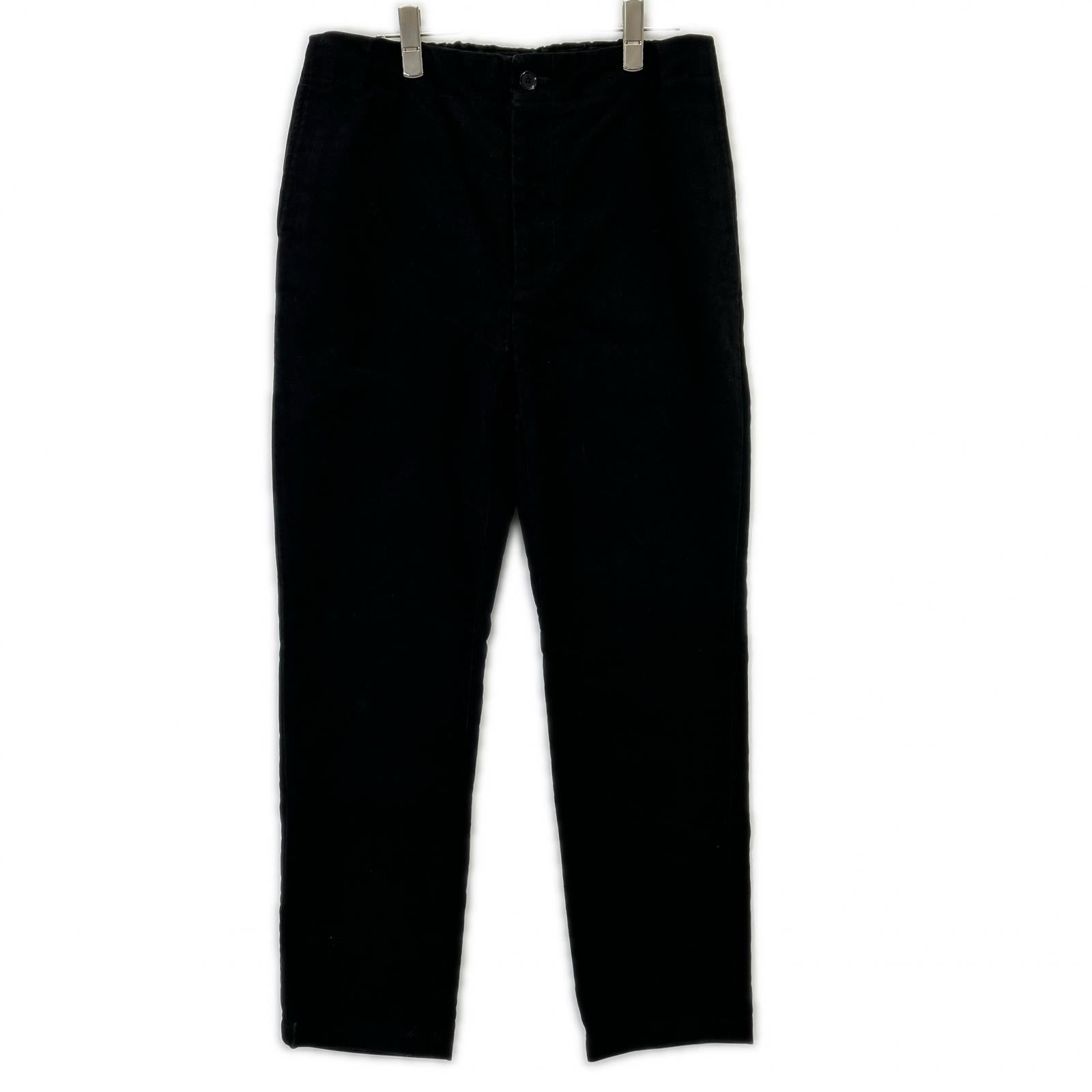 Ron Herman 3420600023 Black Cotton Wide-Leg Pants Bottoms