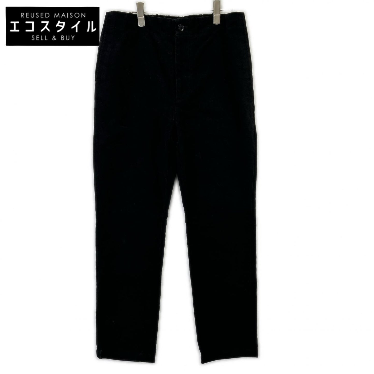 Ron Herman 3420600023 Black Cotton Wide-Leg Pants Bottoms