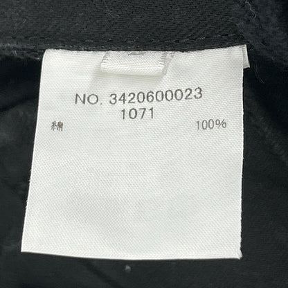 Ron Herman 3420600023 Black Cotton Wide-Leg Pants Bottoms