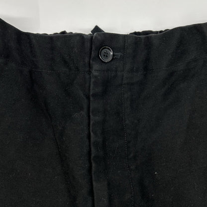 Ron Herman 3420600023 Black Cotton Wide-Leg Pants Bottoms