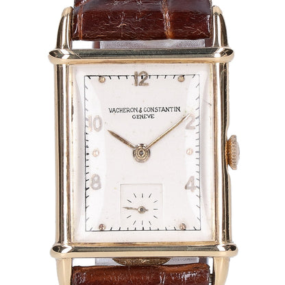 VACHERON CONSTANTIN ヴァシュロンコンスタンタン 1940年代 18K レクタンギュラー ドーム型風防 スクエアウォッチ 手巻き 腕時計
