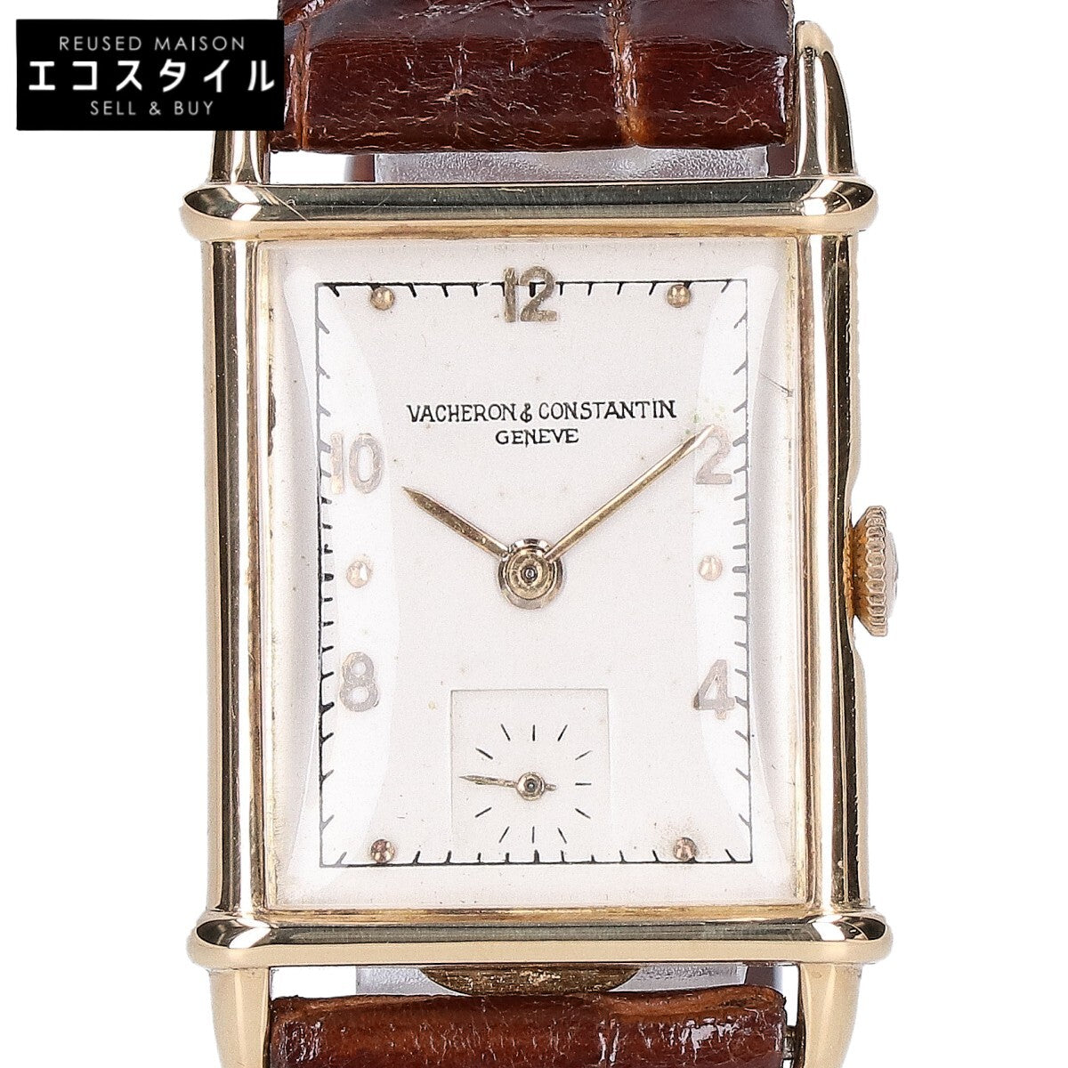 VACHERON CONSTANTIN ヴァシュロンコンスタンタン 1940年代 18K レクタンギュラー ドーム型風防 スクエアウォッチ 手巻き 腕時計